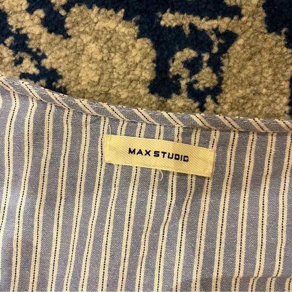 Max Studio Blue Stripe Dress - Picture 3 of 3